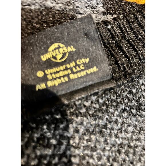 Wicked Paul Tazewell Black Gray Zebra Stripe Button Cardigan Sweater XL Unisex - Picture 5 of 8